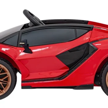 Lamborghini Sian Dječja Autosjedalica Na Baterije Crvena + Daljinski Upravljač + Eva + Spori Start 9