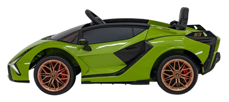 Lamborghini Sian Dječja Kolica Na Baterije, Zelena + Daljinski Upravljač + Eva + Spori Start 12