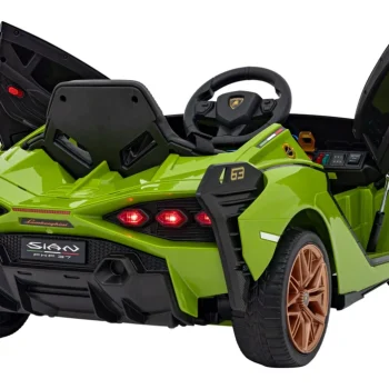 Lamborghini Sian Dječja Kolica Na Baterije, Zelena + Daljinski Upravljač + Eva + Spori Start 14