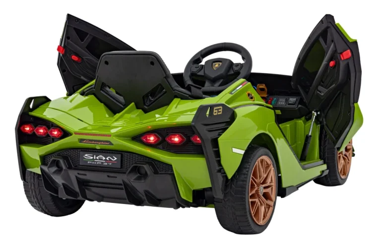 Lamborghini Sian Dječja Kolica Na Baterije, Zelena + Daljinski Upravljač + Eva + Spori Start 14