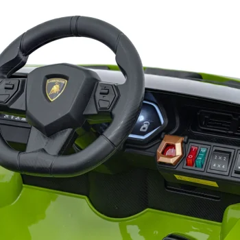 Lamborghini Sian Dječja Kolica Na Baterije, Zelena + Daljinski Upravljač + Eva + Spori Start 18