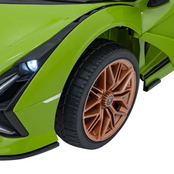 Lamborghini Sian Dječja Kolica Na Baterije, Zelena + Daljinski Upravljač + Eva + Spori Start 22