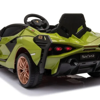 Lamborghini Sian Dječja Kolica Na Baterije, Zelena + Daljinski Upravljač + Eva + Spori Start 5