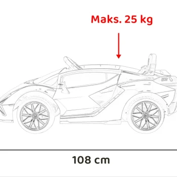 Lamborghini Sian Dječja Kolica Na Baterije, Zelena + Daljinski Upravljač + Eva + Spori Start 6