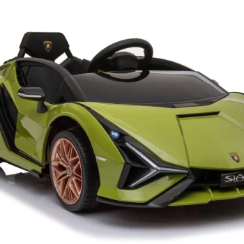 Lamborghini Sian Dječja Kolica Na Baterije, Zelena + Daljinski Upravljač + Eva + Spori Start 9