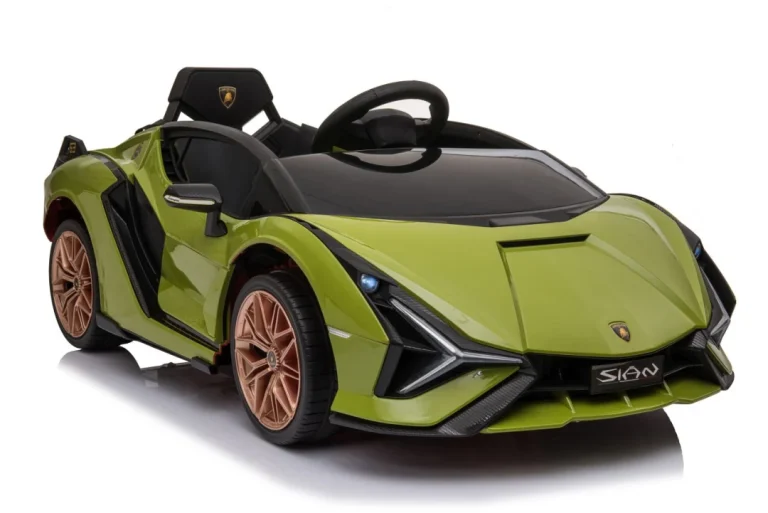 Lamborghini Sian Dječja Kolica Na Baterije, Zelena + Daljinski Upravljač + Eva + Spori Start 9