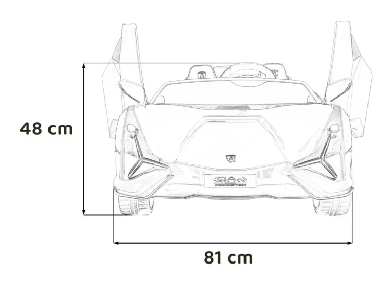 Lamborghini Sian Ružičasto Vozilo S Mjestom Za Roditelja 2