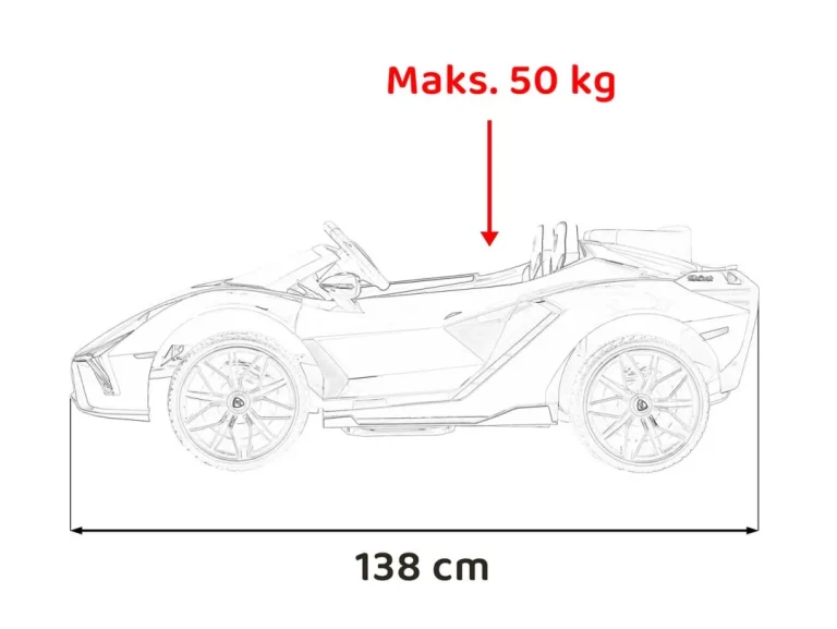 Lamborghini Sian Ružičasto Vozilo S Mjestom Za Roditelja 3