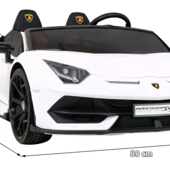 Lamborghini Svj Drift Za 2 Djece Bijela + Drift Funkcija + Daljinski Upravljač 2