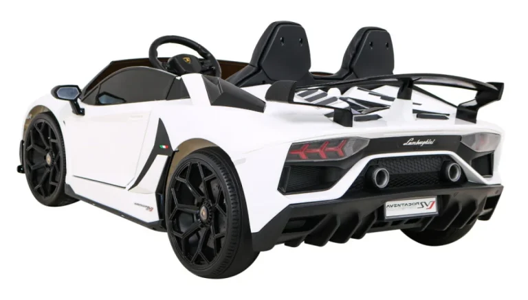 Lamborghini Svj Drift Za 2 Djece Bijela + Drift Funkcija + Daljinski Upravljač 4
