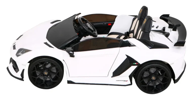 Lamborghini Svj Drift Za 2 Djece Bijela + Drift Funkcija + Daljinski Upravljač 5