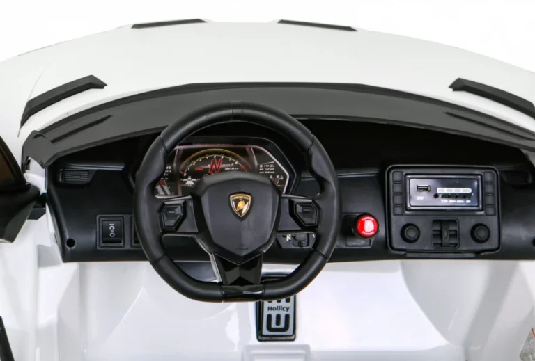Lamborghini Svj Drift Za 2 Djece Bijela + Drift Funkcija + Daljinski Upravljač 8