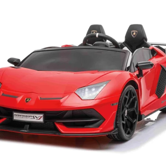 Lamborghini Svj Drift Za 2 Djece Crveni + Funkcija Driftanja + Daljinski Upravljač + Mp3, Crvena 1