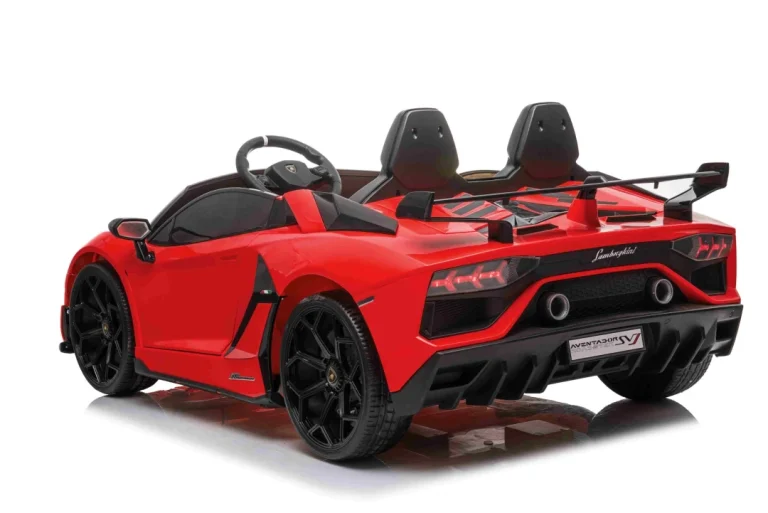 Lamborghini Svj Drift Za 2 Djece Crveni + Funkcija Driftanja + Daljinski Upravljač + Mp3, Crvena 3