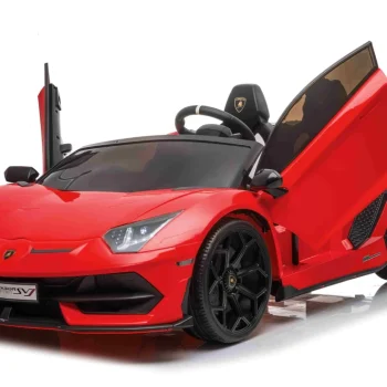 Lamborghini Svj Drift Za 2 Djece Crveni + Funkcija Driftanja + Daljinski Upravljač + Mp3, Crvena 5