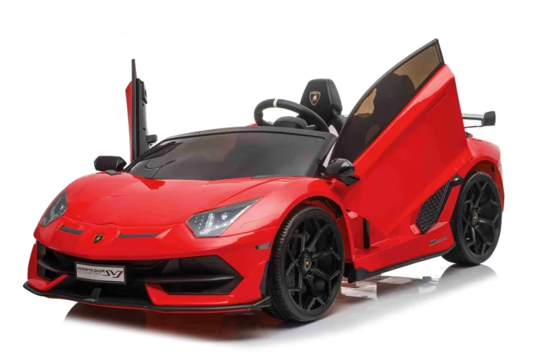 Lamborghini Svj Drift Za 2 Djece Crveni + Funkcija Driftanja + Daljinski Upravljač + Mp3, Crvena 5