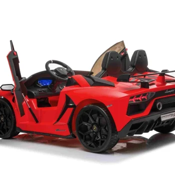 Lamborghini Svj Drift Za 2 Djece Crveni + Funkcija Driftanja + Daljinski Upravljač + Mp3, Crvena 6