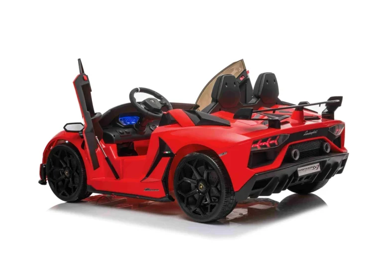 Lamborghini Svj Drift Za 2 Djece Crveni + Funkcija Driftanja + Daljinski Upravljač + Mp3, Crvena 6