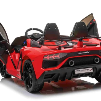 Lamborghini Svj Drift Za 2 Djece Crveni + Funkcija Driftanja + Daljinski Upravljač + Mp3, Crvena 7