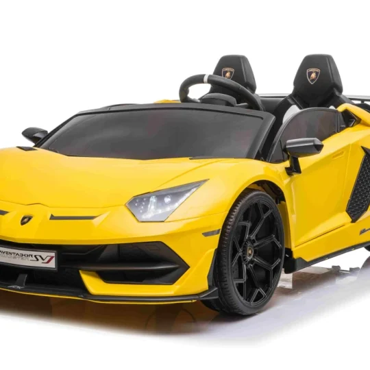 Lamborghini Svj Drift Za 2 Djece žuti + Funkcija Drift + Daljinski Upravljač + Mp3 Led + Spori Start, žuta 1