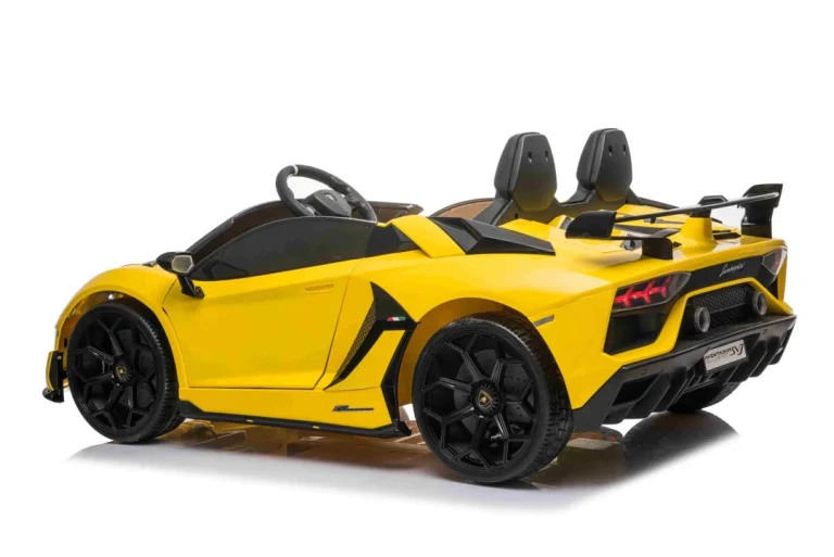 Lamborghini Svj Drift Za 2 Djece žuti + Funkcija Drift + Daljinski Upravljač + Mp3 Led + Spori Start, žuta 2