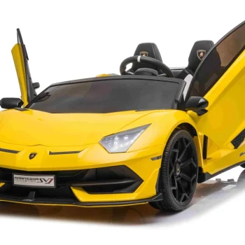 Lamborghini Svj Drift Za 2 Djece žuti + Funkcija Drift + Daljinski Upravljač + Mp3 Led + Spori Start, žuta 3