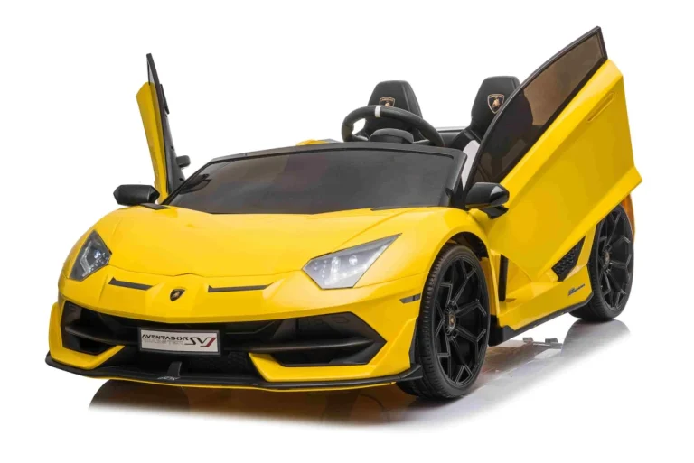Lamborghini Svj Drift Za 2 Djece žuti + Funkcija Drift + Daljinski Upravljač + Mp3 Led + Spori Start, žuta 3