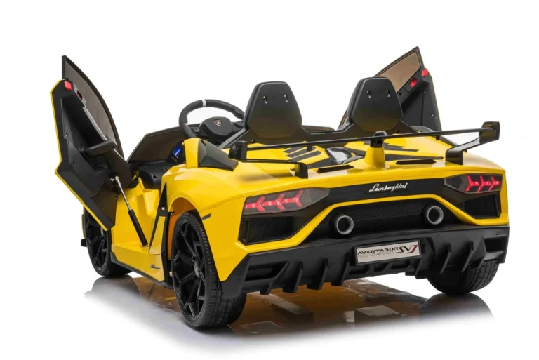 Lamborghini Svj Drift Za 2 Djece žuti + Funkcija Drift + Daljinski Upravljač + Mp3 Led + Spori Start, žuta 4