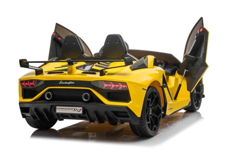 Lamborghini Svj Drift Za 2 Djece žuti + Funkcija Drift + Daljinski Upravljač + Mp3 Led + Spori Start, žuta 5