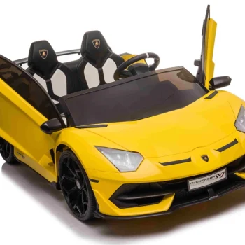 Lamborghini Svj Drift Za 2 Djece žuti + Funkcija Drift + Daljinski Upravljač + Mp3 Led + Spori Start, žuta 7