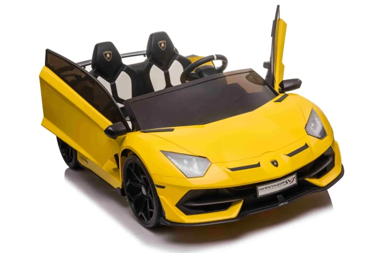 Lamborghini Svj Drift Za 2 Djece žuti + Funkcija Drift + Daljinski Upravljač + Mp3 Led + Spori Start, žuta 7