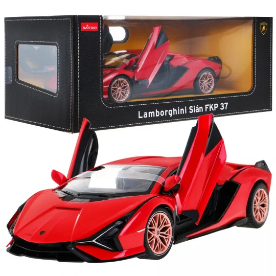 Lamborghini Sian Fkp 37 Rastar Model 1:14 Automobil Na Daljinsko Upravljanje + Daljinski, Crvena 1