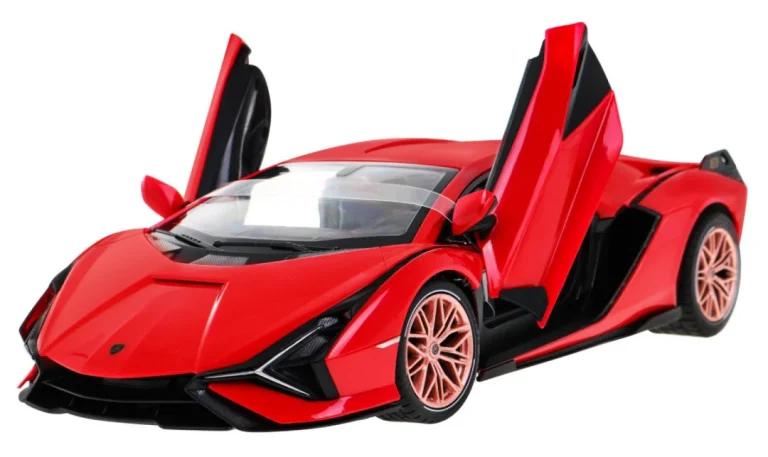 Lamborghini Sian Fkp 37 Rastar Model 1:14 Automobil Na Daljinsko Upravljanje + Daljinski, Crvena 2