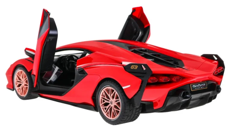 Lamborghini Sian Fkp 37 Rastar Model 1:14 Automobil Na Daljinsko Upravljanje + Daljinski, Crvena 3
