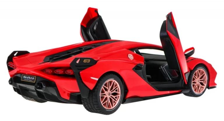 Lamborghini Sian Fkp 37 Rastar Model 1:14 Automobil Na Daljinsko Upravljanje + Daljinski, Crvena 4