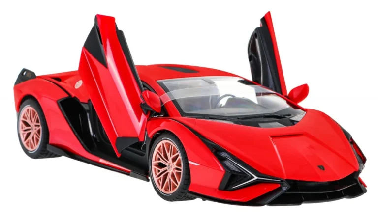 Lamborghini Sian Fkp 37 Rastar Model 1:14 Automobil Na Daljinsko Upravljanje + Daljinski, Crvena 5
