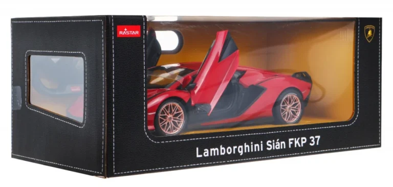 Lamborghini Sian Fkp 37 Rastar Model 1:14 Automobil Na Daljinsko Upravljanje + Daljinski, Crvena 6