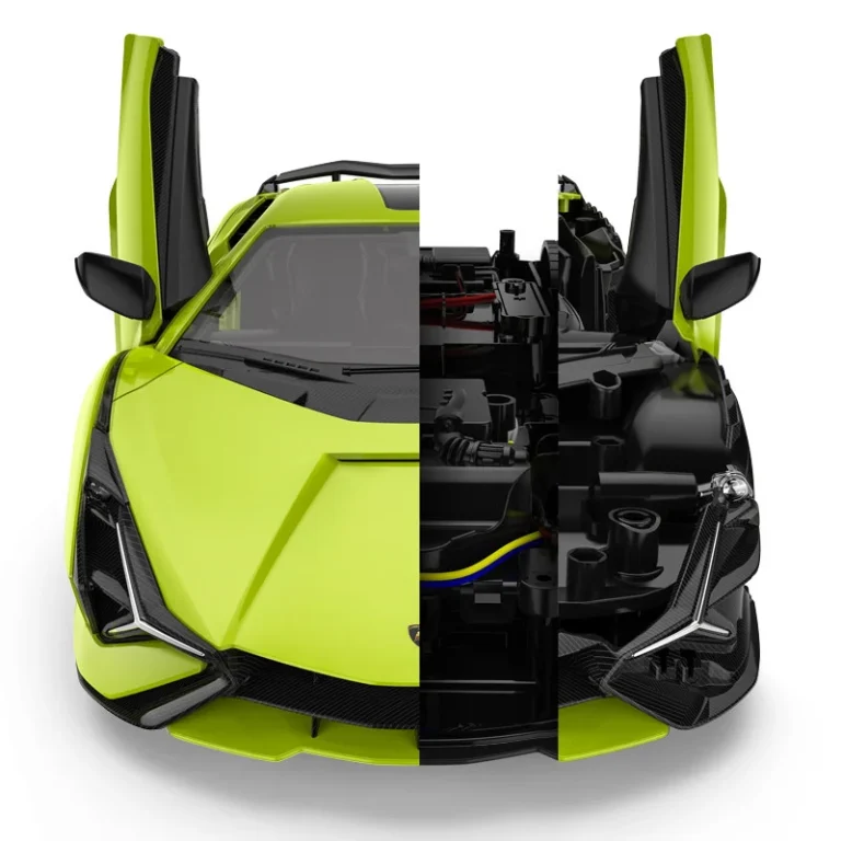 Lamborghini Sian Zeleni Rastar Model 1:18 Automobil Na Daljinsko Upravljanje + 2,4 Ghz, Zelena 2