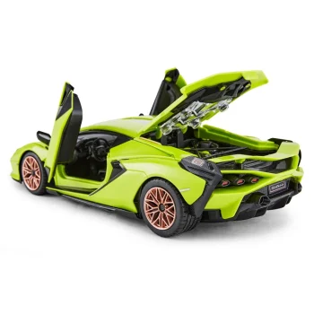 Lamborghini Sian Zeleni Rastar Model 1:18 Automobil Na Daljinsko Upravljanje + 2,4 Ghz, Zelena 4