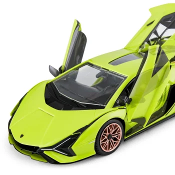 Lamborghini Sian Zeleni Rastar Model 1:18 Automobil Na Daljinsko Upravljanje + 2,4 Ghz, Zelena 5