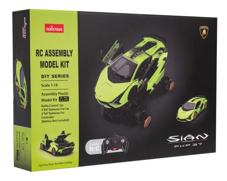 Lamborghini Sian Zeleni Rastar Model 1:18 Automobil Na Daljinsko Upravljanje + 2,4 Ghz, Zelena 7