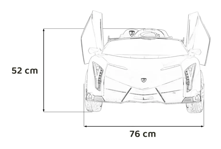 Lamborghini Veneno Na Akumulator, Crni 2
