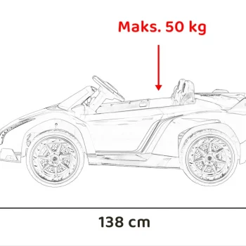 Lamborghini Veneno Na Akumulator, Crni 3