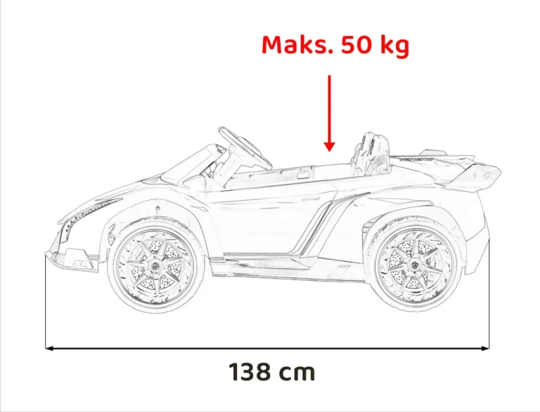 Lamborghini Veneno Na Akumulator, Crni 3