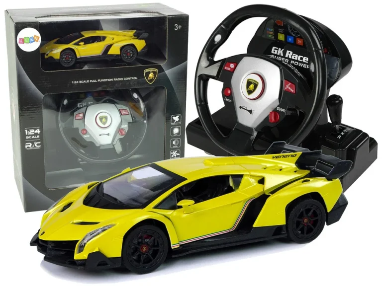 Lamborghini Veneno Na Daljinsko 2.4g žuti 1:24 1