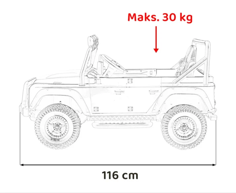 Land Rover Defender 110 Svx Na Akumulator, Zeleni 3