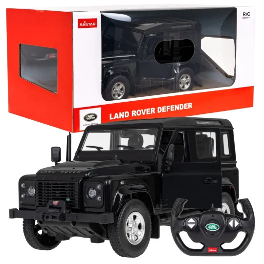 Land Rover Defender Crni Rastar Model 1:14 Automobil Na Daljinsko Upravljanje + 2,4 Ghz, Crna 1