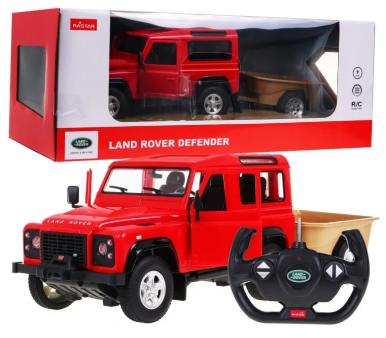 Land Rover Defender Crveni Rastar Model 1:14 Terenski Automobil Na Daljinsko Upravljanje, Crvena 1