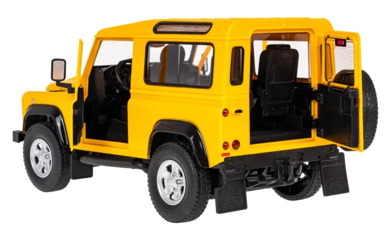 Land Rover Defender žuti Rastar Model 1:14 Automobil Na Daljinsko Upravljanje + 2,4 Ghz, žuta 3