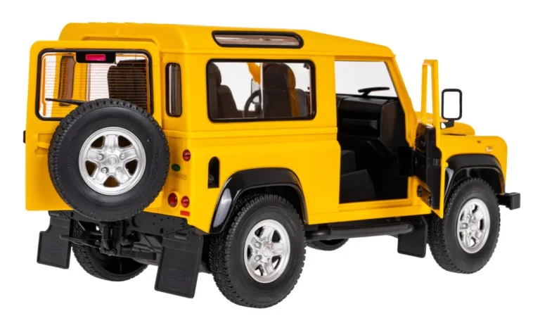 Land Rover Defender žuti Rastar Model 1:14 Automobil Na Daljinsko Upravljanje + 2,4 Ghz, žuta 4